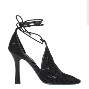 Burberry Ankle Wrap Mesh Knit Pump (Women)